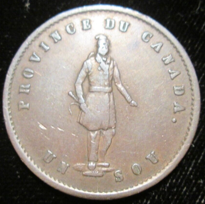 1852 Canadan Half Penny