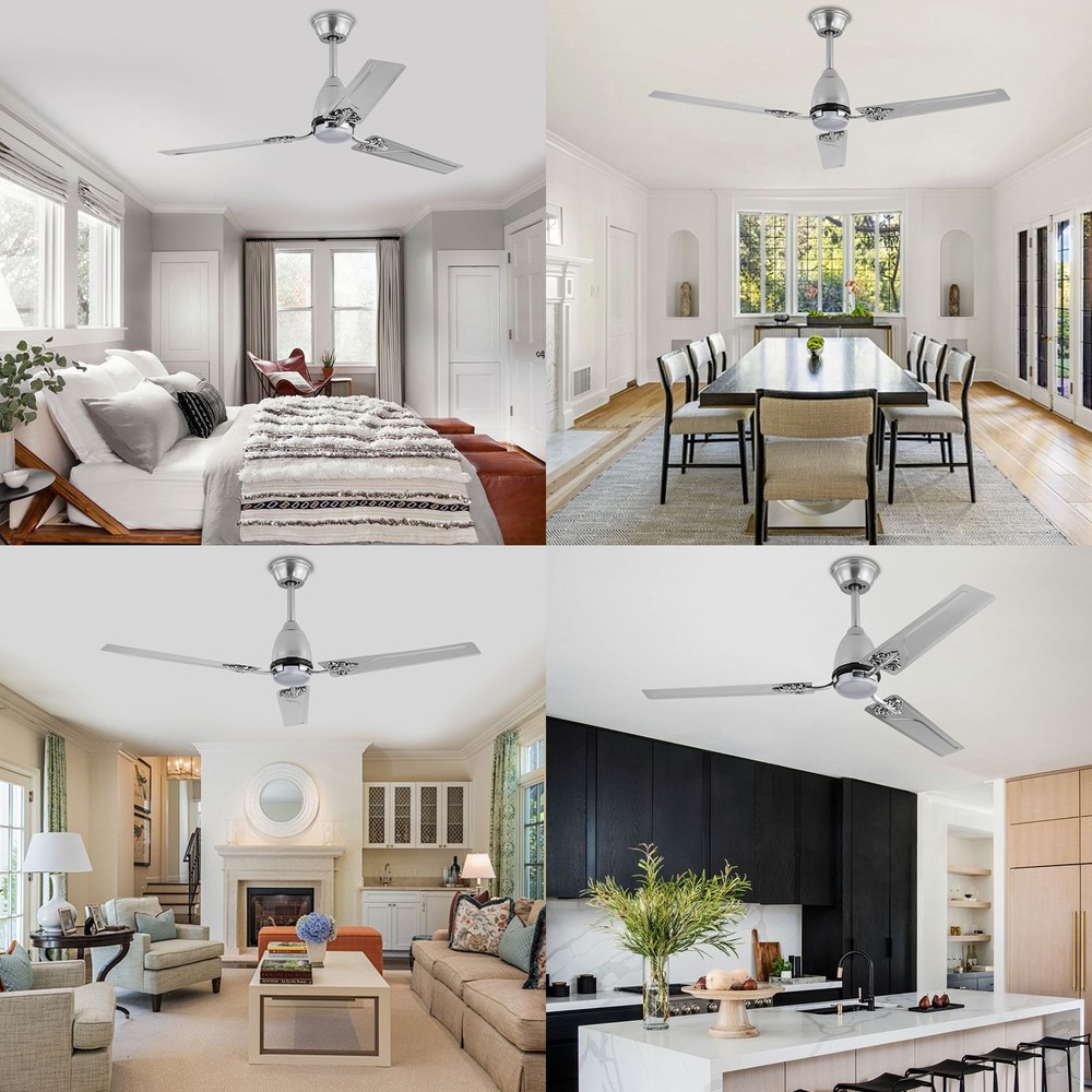 Dimmable LED Ceiling Fan with Remote Control - Energy-Efficient Lighting