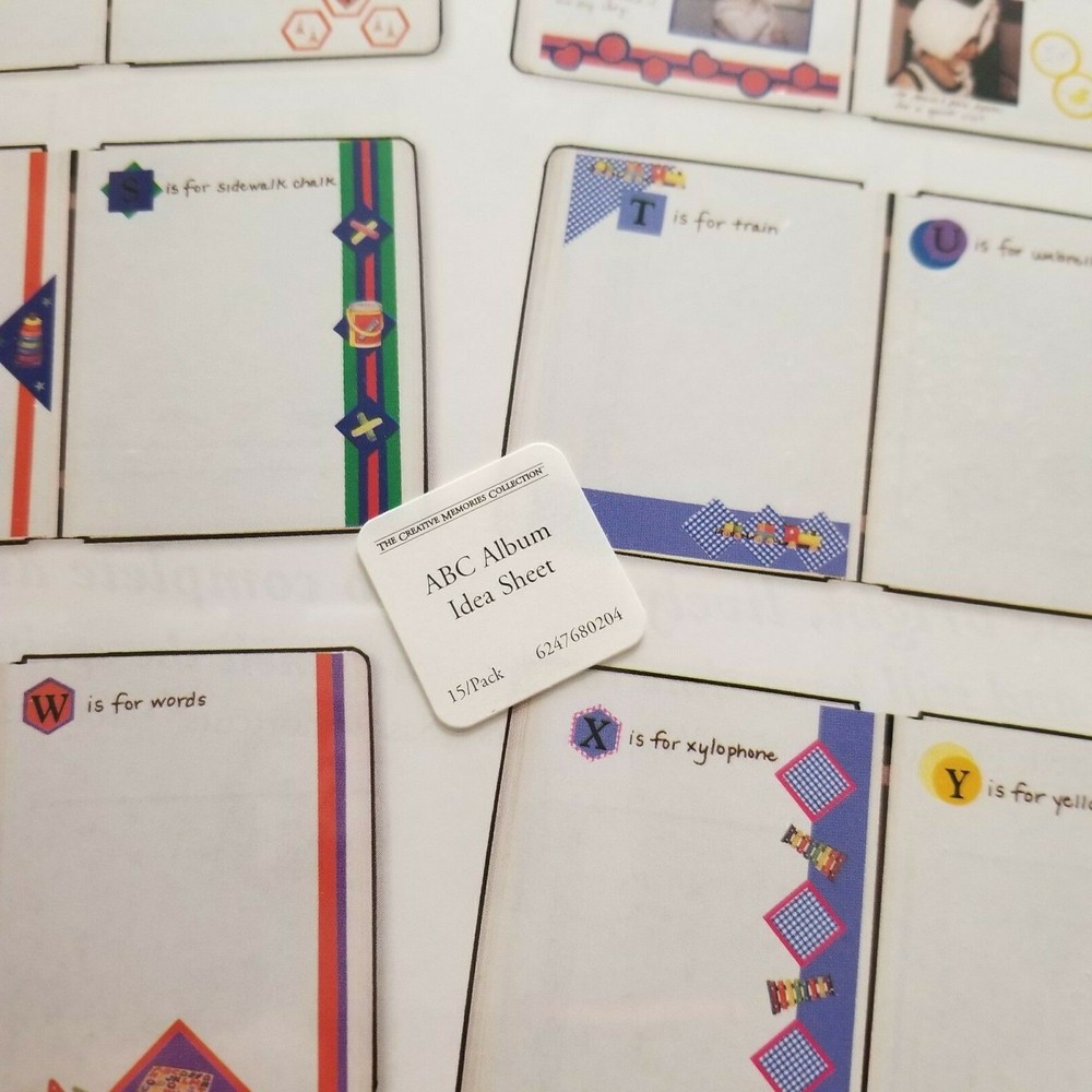 Creativ Memories PAGE PATTERNS AND TABBED DIVIDERS.