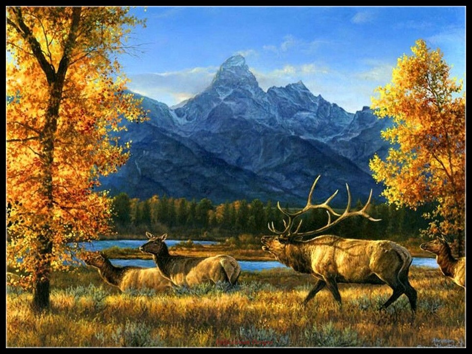 Teton Range - DIY Chart Counted Cross Stitch Patterns Needlework 14 ct Aida