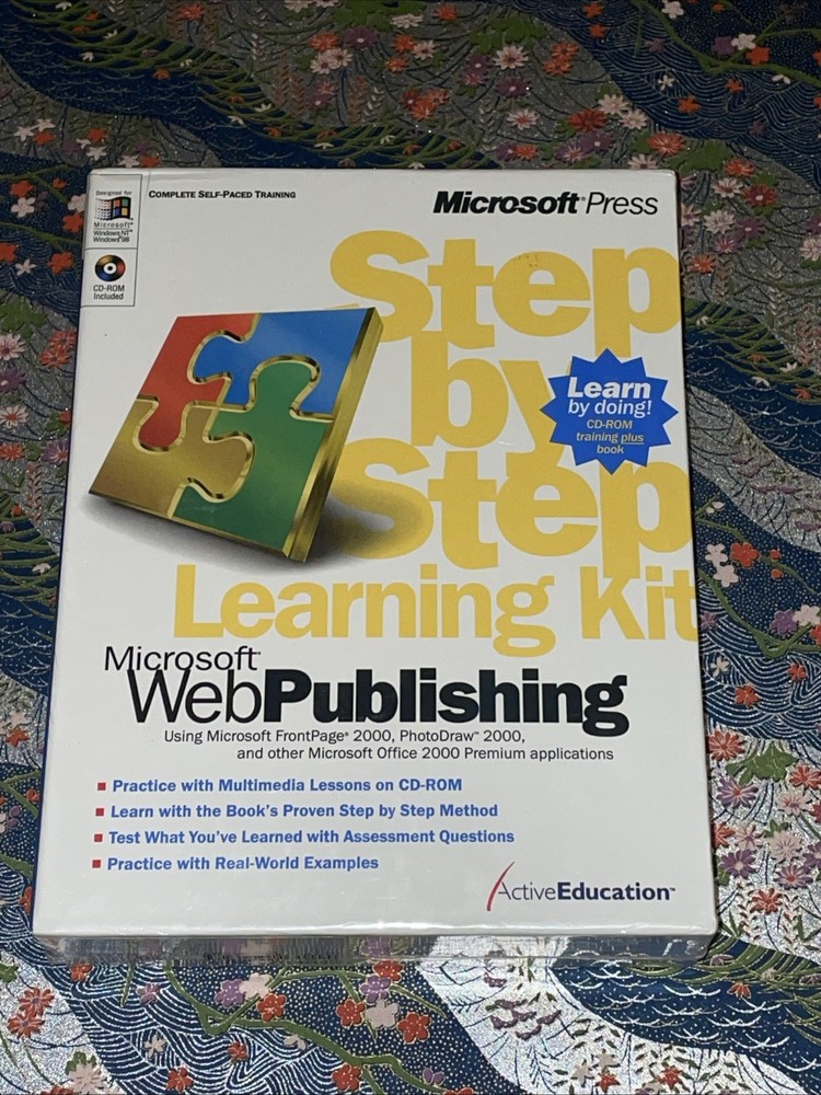 Vintage Microsoft WebPublishing Complete Self-Paced Training Sealed Box