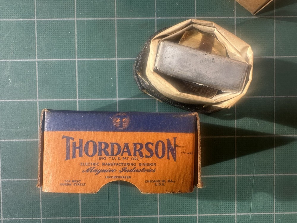 NOS Thordarson T-20C51 Choke w/ original operating data sheet