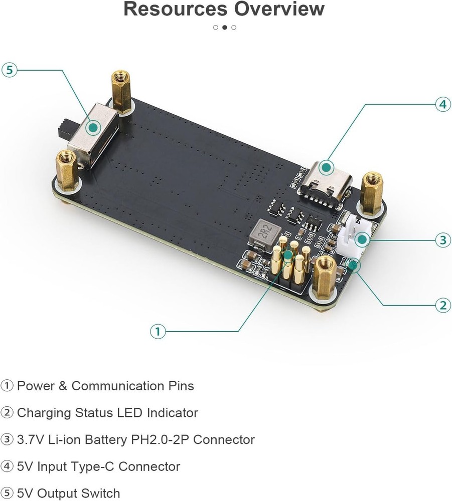 Pi Zero UPS HAT A Uninterruptible Power Supply Board Raspberry Pi Zero W/ I2C