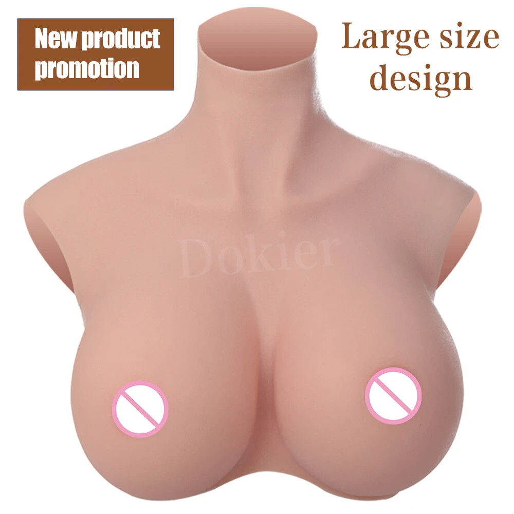 Oversize plus Realistic Silicone Breast Forms Fake Boobs Breast Plates