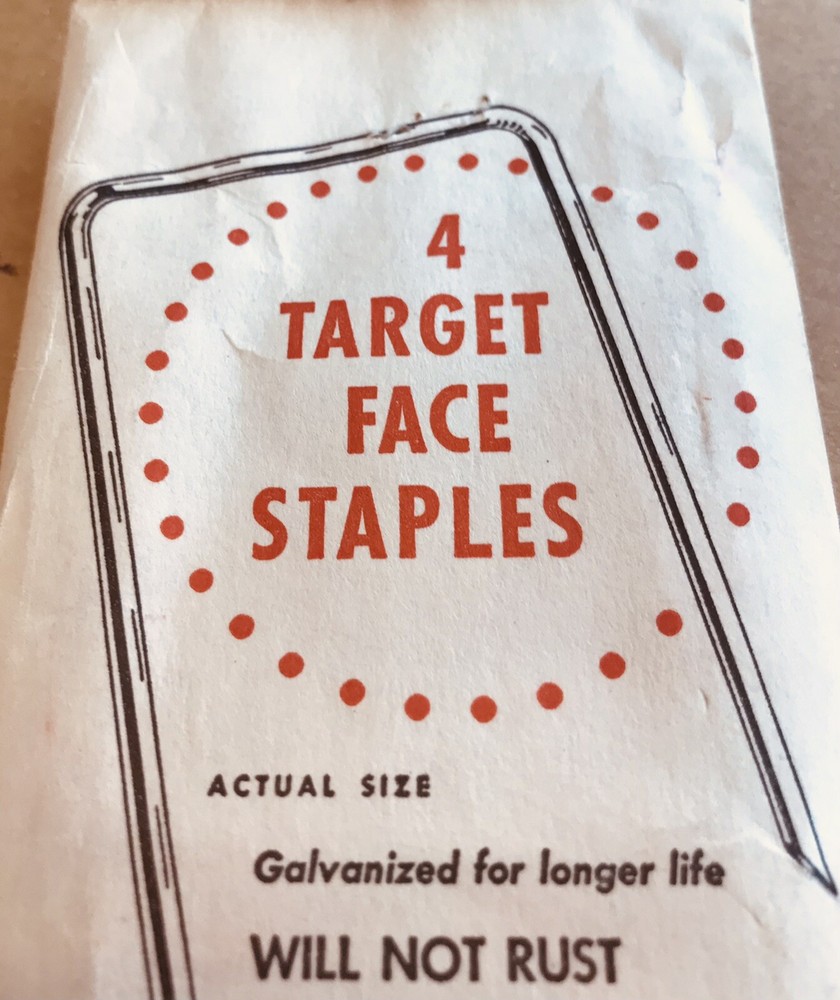 Aunders Archery. 4 Target Face Stamples. Galvanized.