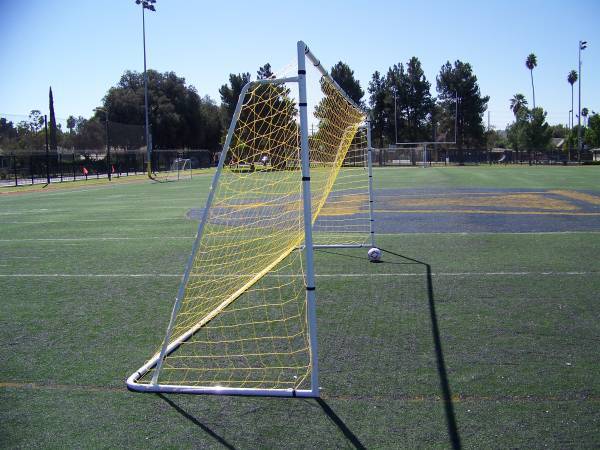 PASS 24x8 Ft. (2 NET) Regulation Size Steel Soccer Goal 2" Steel Frame.