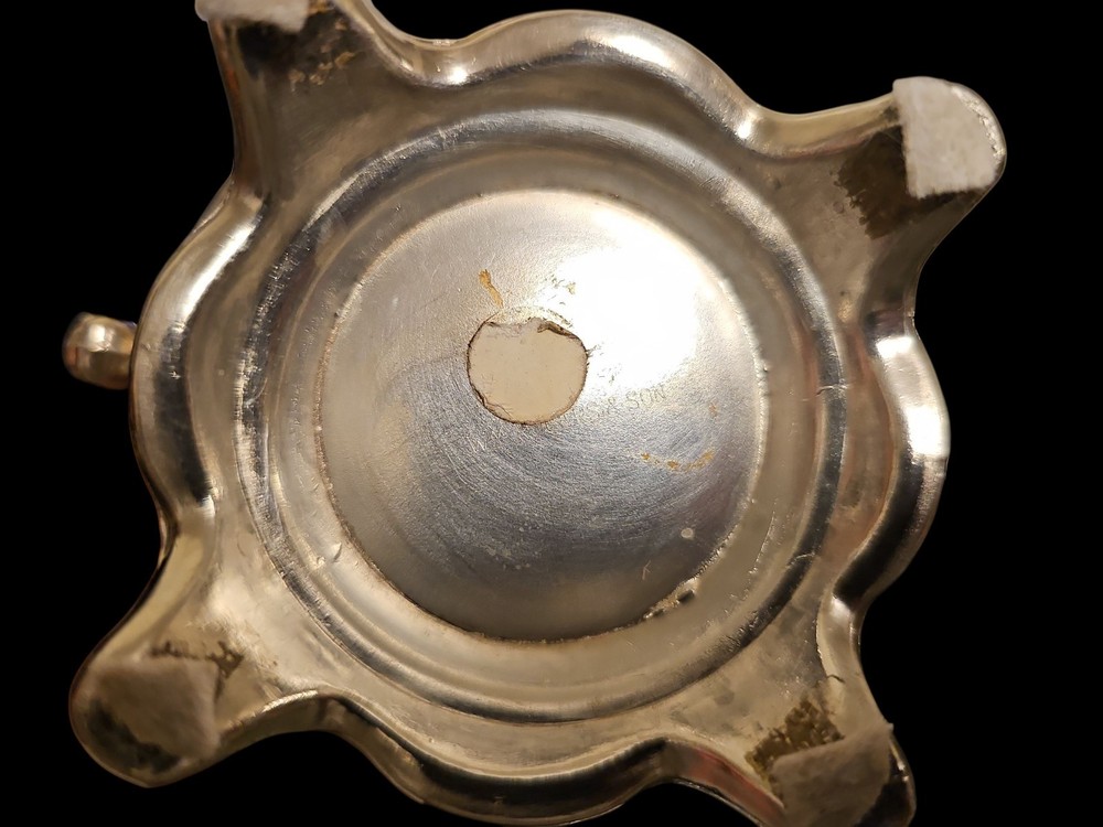 Wm Rogers & Son Silverplate Coffee Tea Service Set 5pc Ornate Floral Scroll Tray