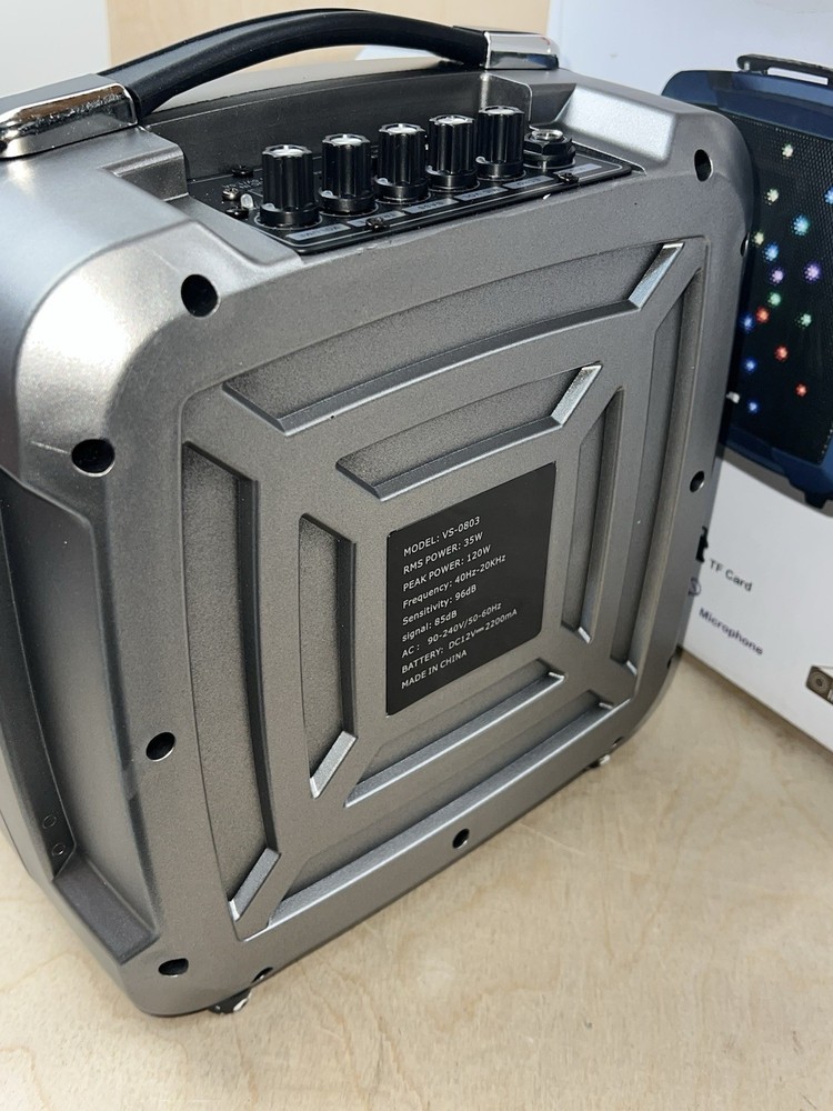 Vegue Wireless Karaoke Machine, Portable PA System Bluetooth Speaker VS-0803