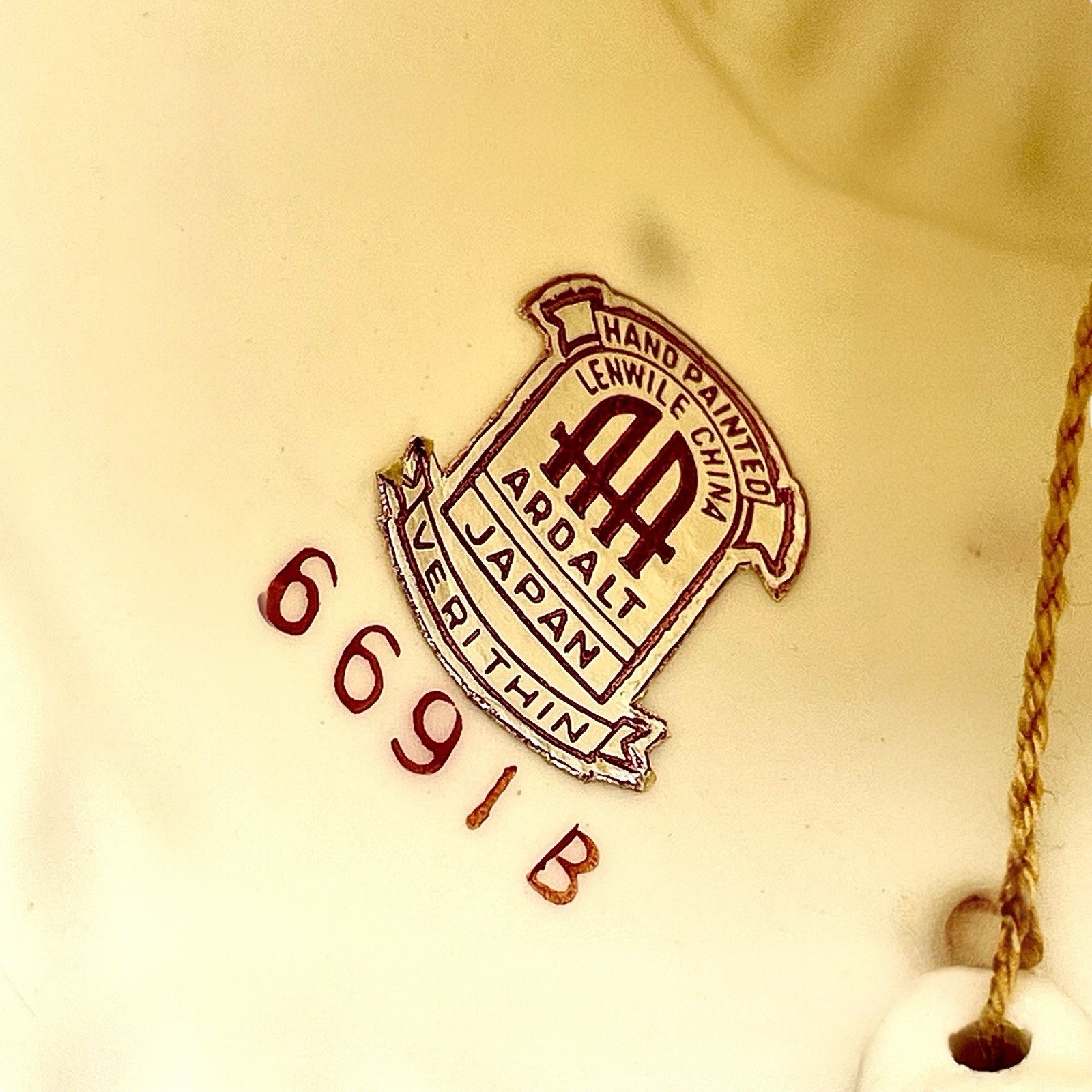 Vtg MCM Ardalt Musician CHERUB ANGEL BELL Porcelain Cybal Drum Stars EUC Japan