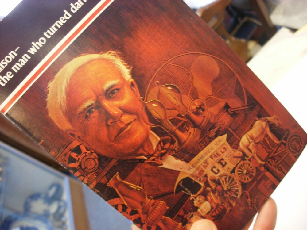 Edison Phonograph Inventor Book - Edison Man who turned darkness into light
