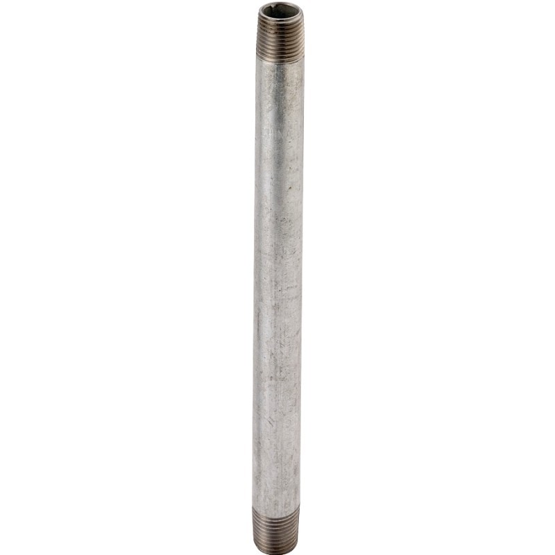 ProSource GN 2X24-S Pipe Nipple, 2 in, Threaded, Steel, 24 in L