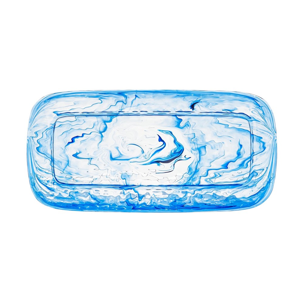 Abode Homewares Aegean Swirl, Rectangle Tray