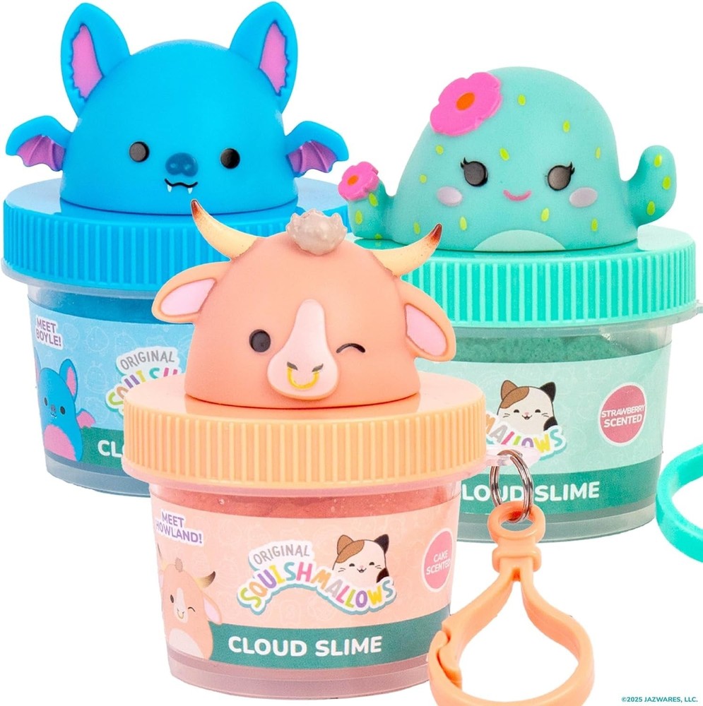 Original Squishmallows™ Mini Slime Squad, 3 Slime Bag Charms