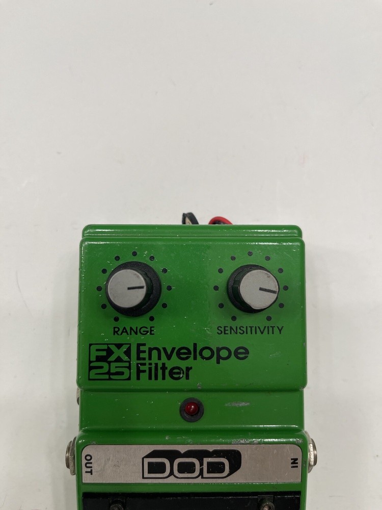 DOD Digitech FX25 Envelope Filter Wah Kermit Green Guitar Effect Pedal *READ*