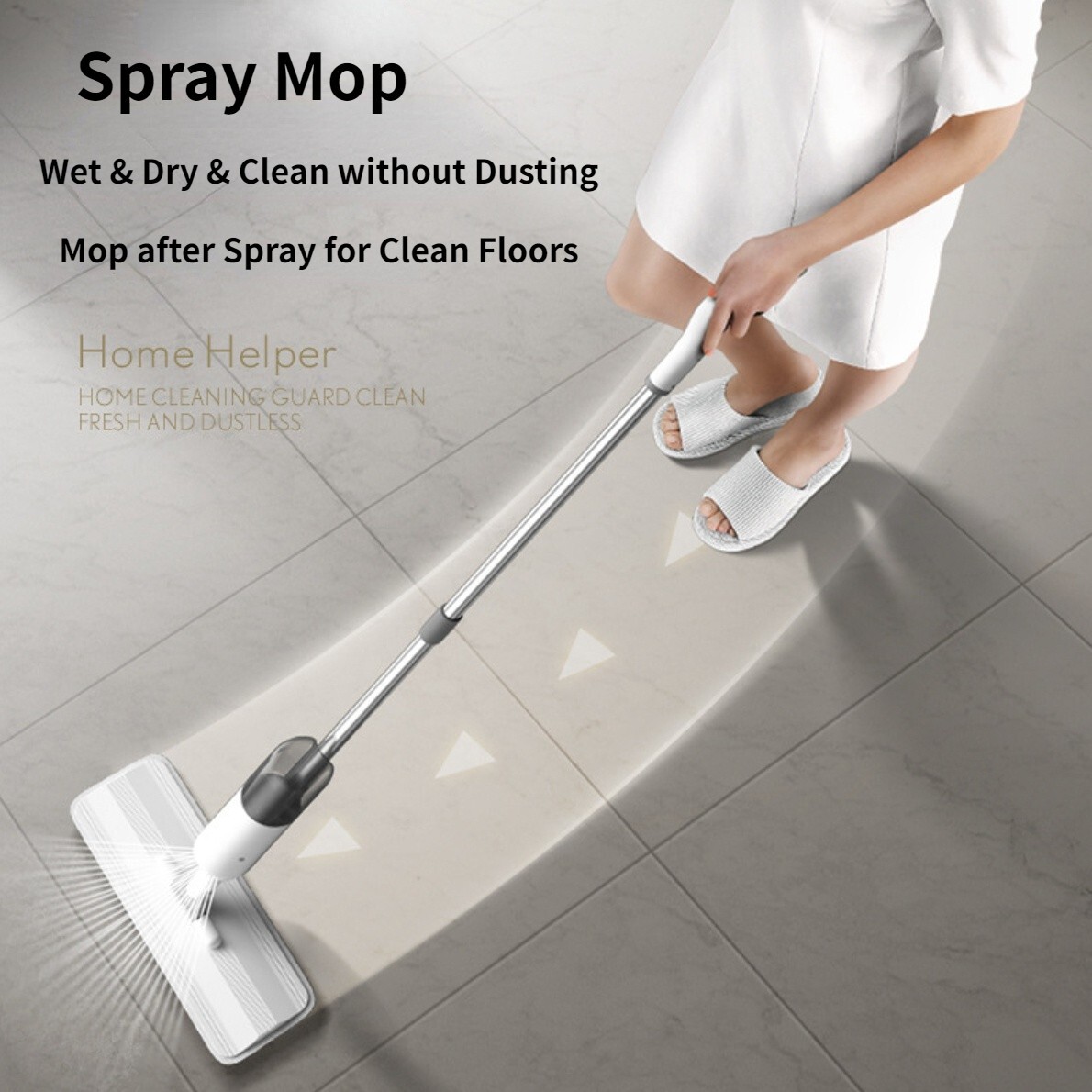 Spray Mops for Floor Cleaning with 5 Washable Pads, Wet Dry Microfiber Mop Home