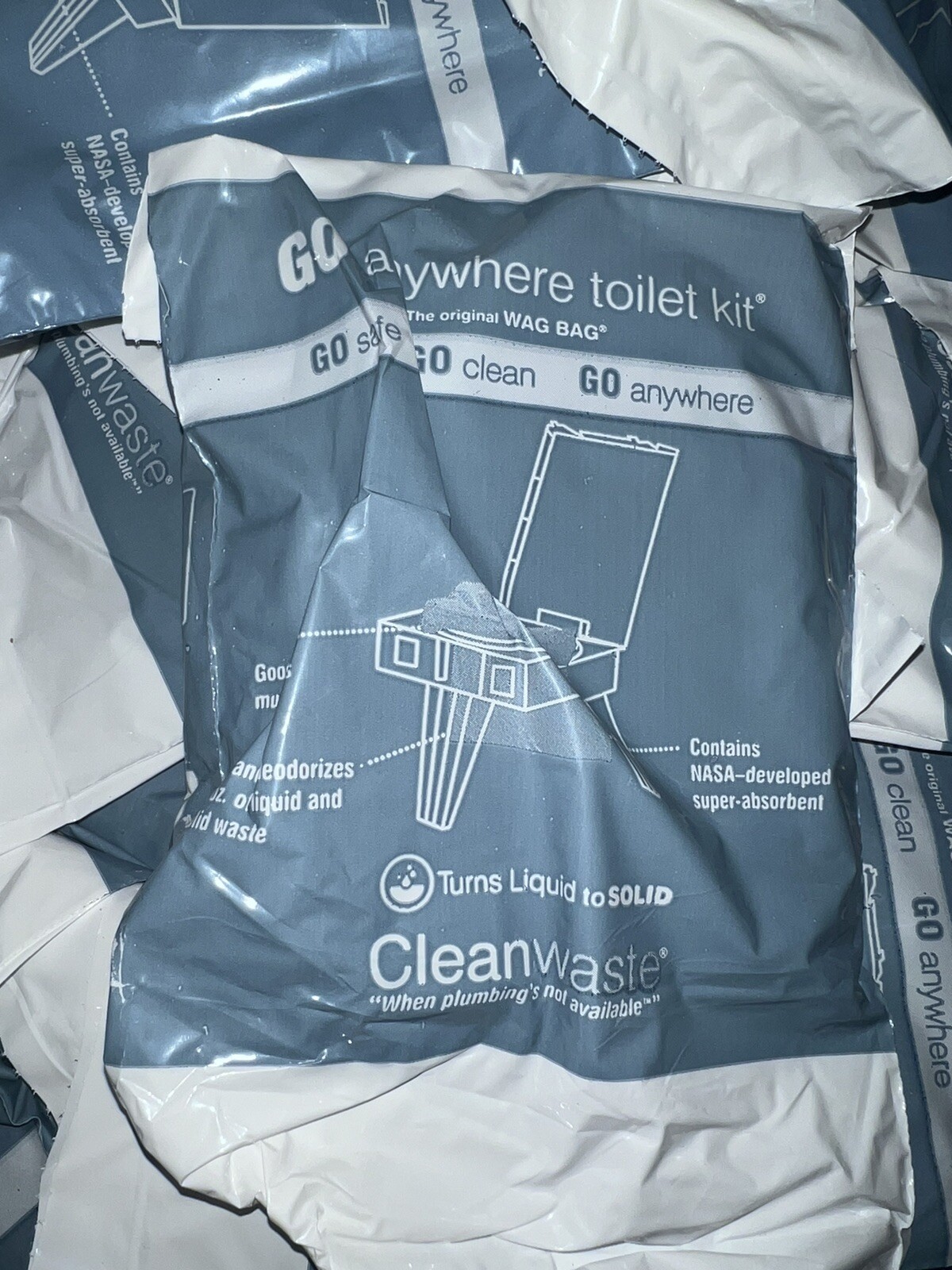 Cleanwaste  WAG BAG Portable Toilet Bags 100ct