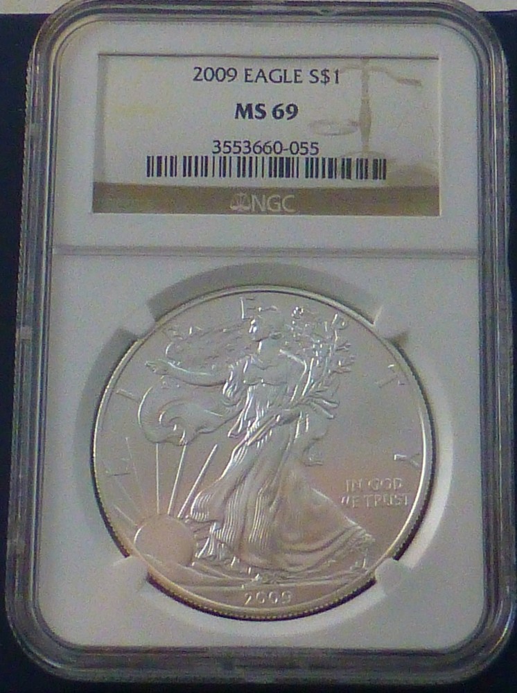 2009 Eagle Silver Dollar NGC MS69