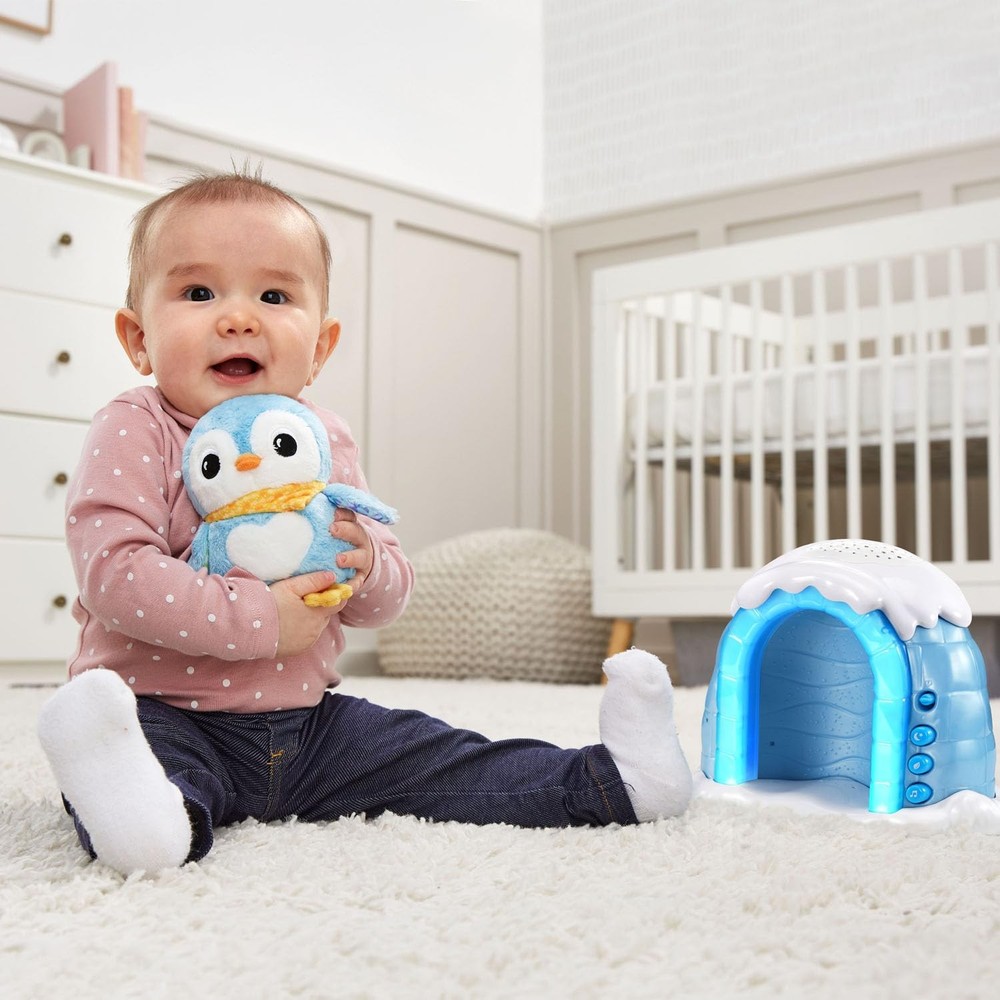 Multicolor Penguin Igloo with Lullabies Night Light and Cry Sensor Toy