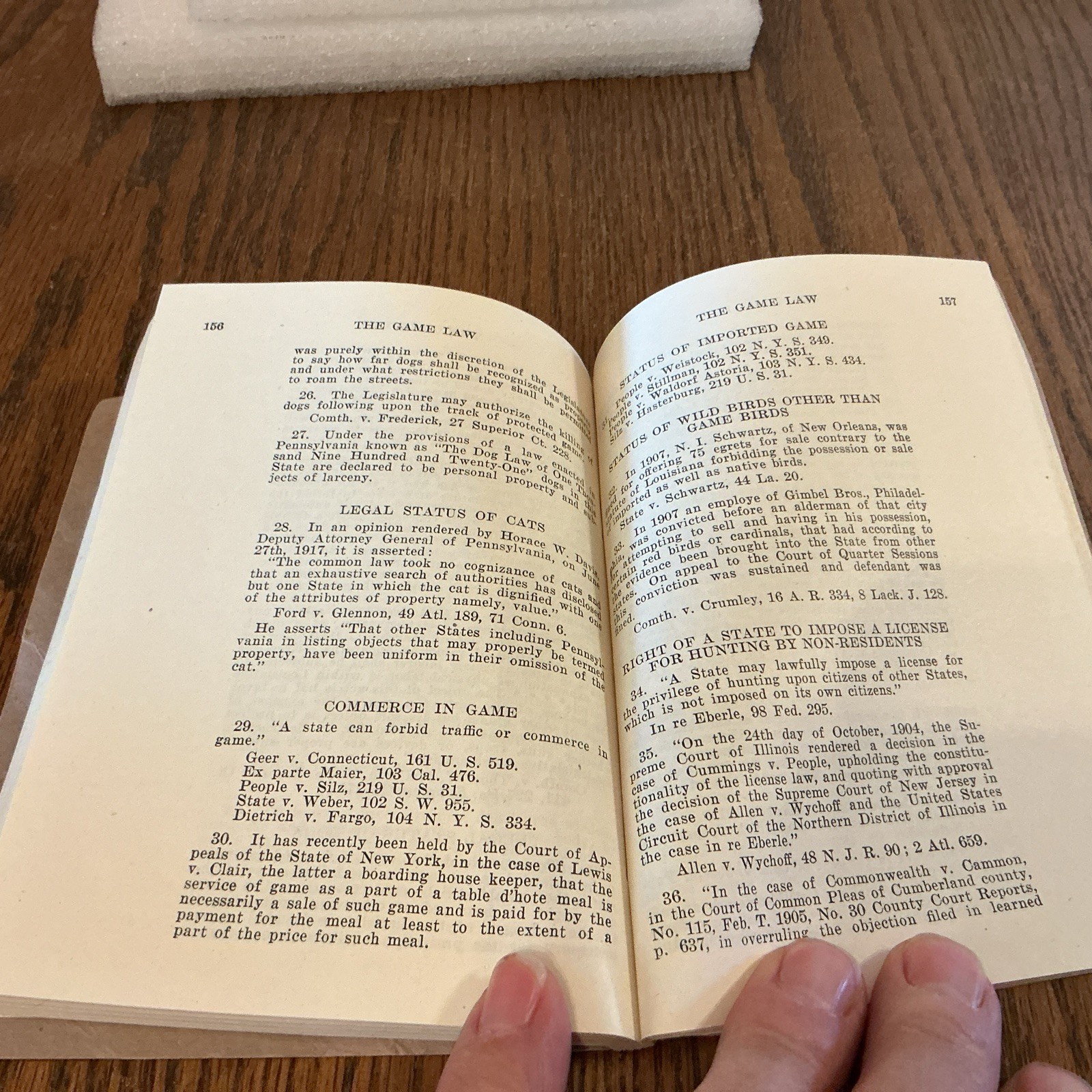 Vintage 1947-48 Pennsylvania Game Laws,used condition