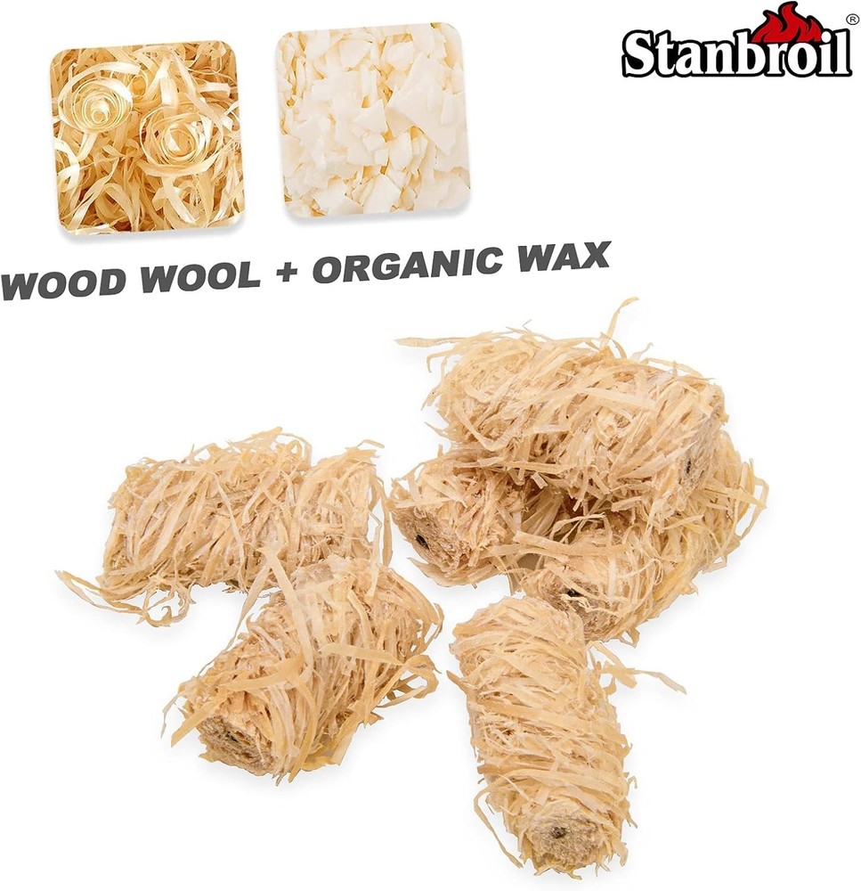 Compact 108 Pack Fire Starters - Ideal for Quick Fire Starting Anytime, Anywhere