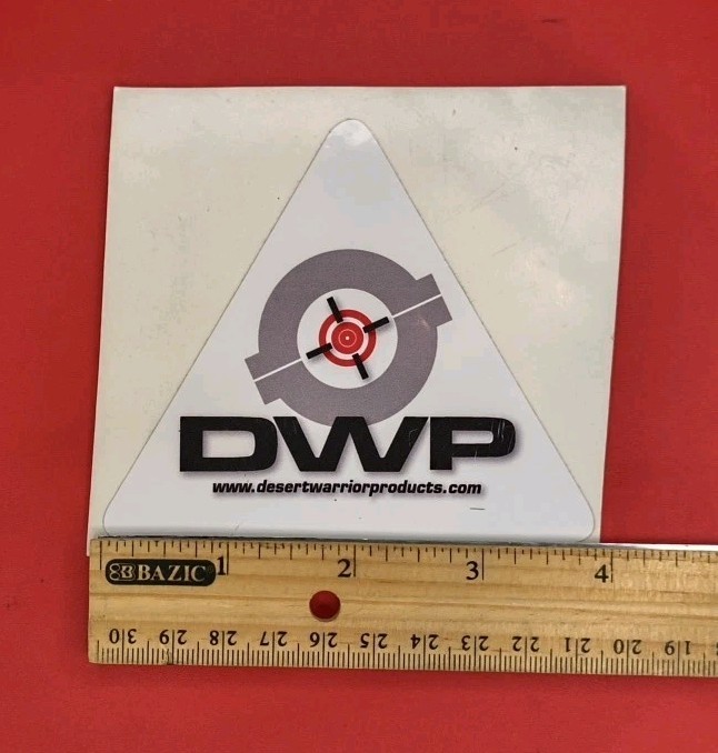 Desert Warrior Products DWP Rounded Triangle Style Sticker
