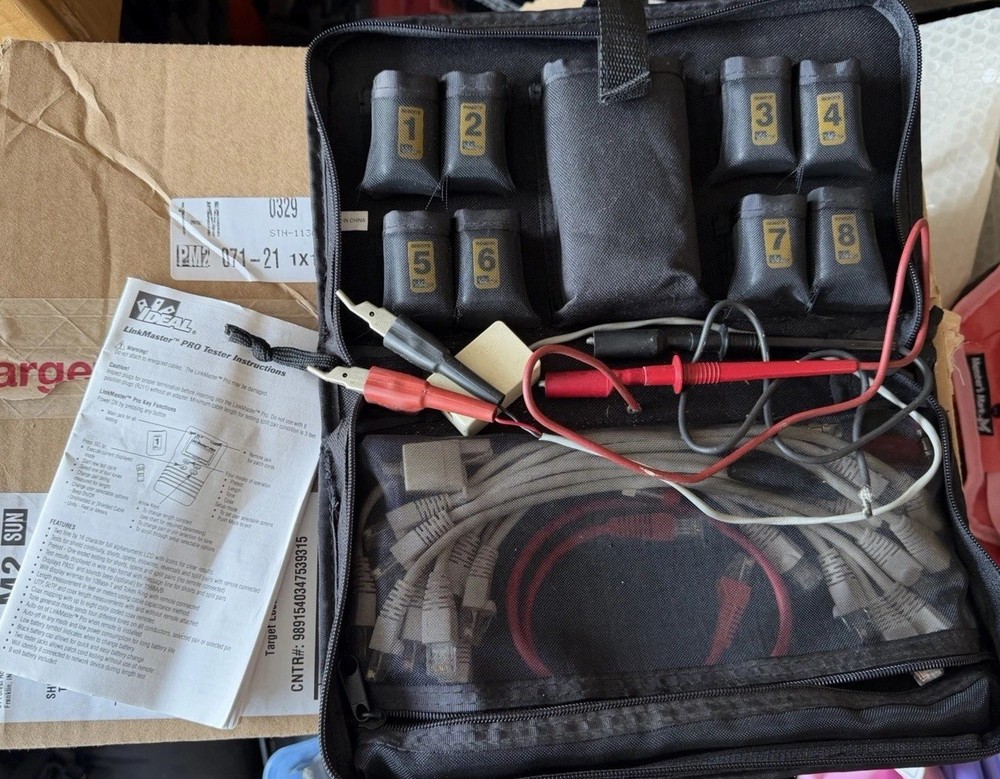 Ideal Linkmaster Pro Kit Tester W/ Case Complete!