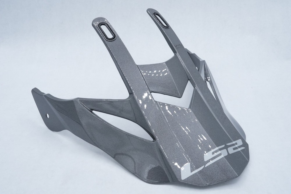 LS2 Pioneer Helmet Replacement Visor Peak Solid Gunmetal