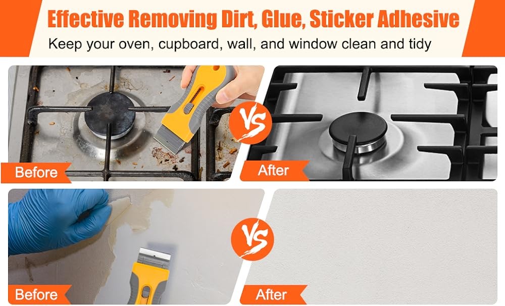 Blade Scrape with Extra Blades, Scraper Tool, Blade