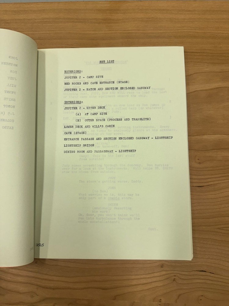 1960s Lost in Space The Haunted Lighthouse Production Script Irwin Allen Sci Fi
