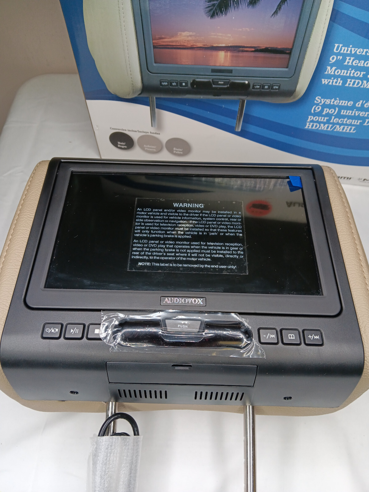 Audiovox AVXMTGHR9HD 9" Headrest HD Monitor w/ DVD Player