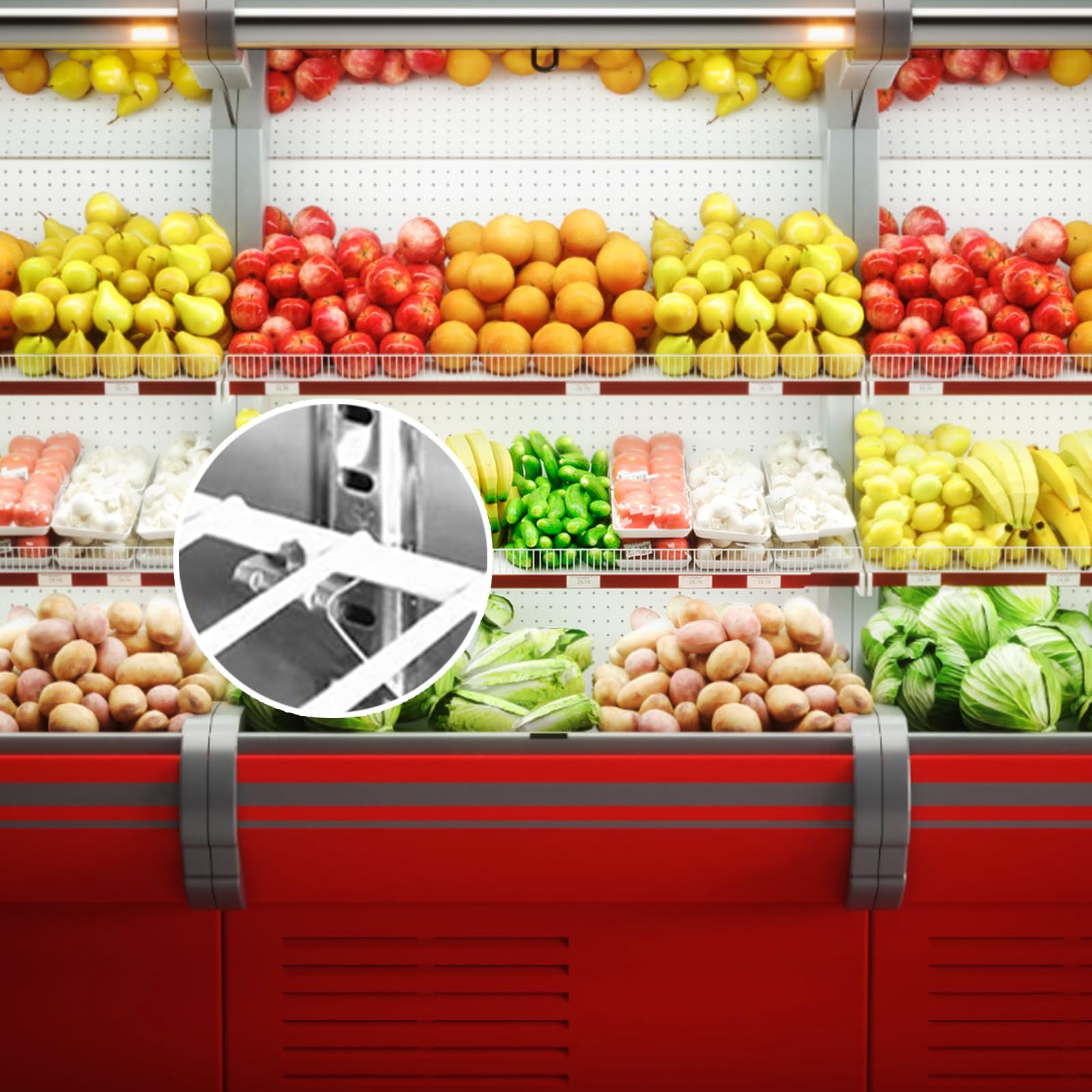 20Pcs Cabinet Shelf Clips, Heavy Duty Metal Shelf Clips Removable Shelving Ho...