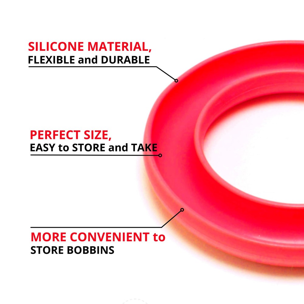 4PCS Bobbin Holder Set – Organizer for Sewing Thread Machine Bobbins Case wit...