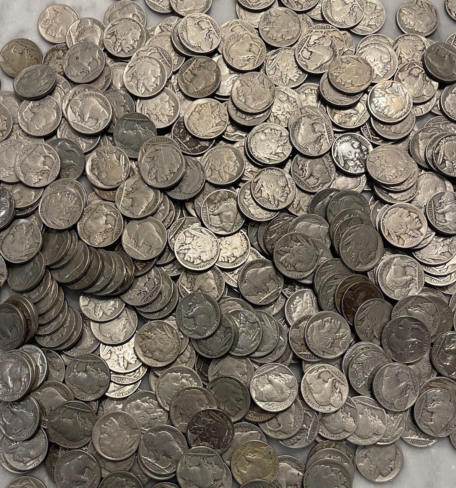 1913-1938 Buffalo Nickels 20-Coin Roll (Full Dates)!