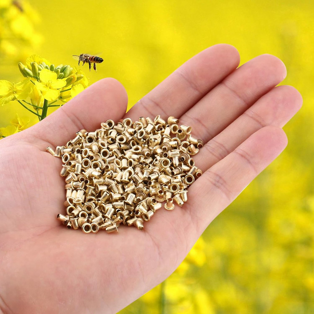 Beehive Eyelet, 1000Pcs Bee Hive Frame End Eyelets Nest Box Frame End Threading