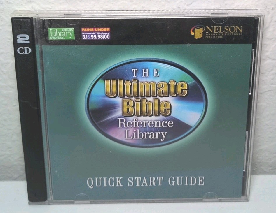 THE ULTIMATE BIBLE REFERENCE LIBRARY QUICK START GUIDE 2 DISC CD PC CD-ROM B271