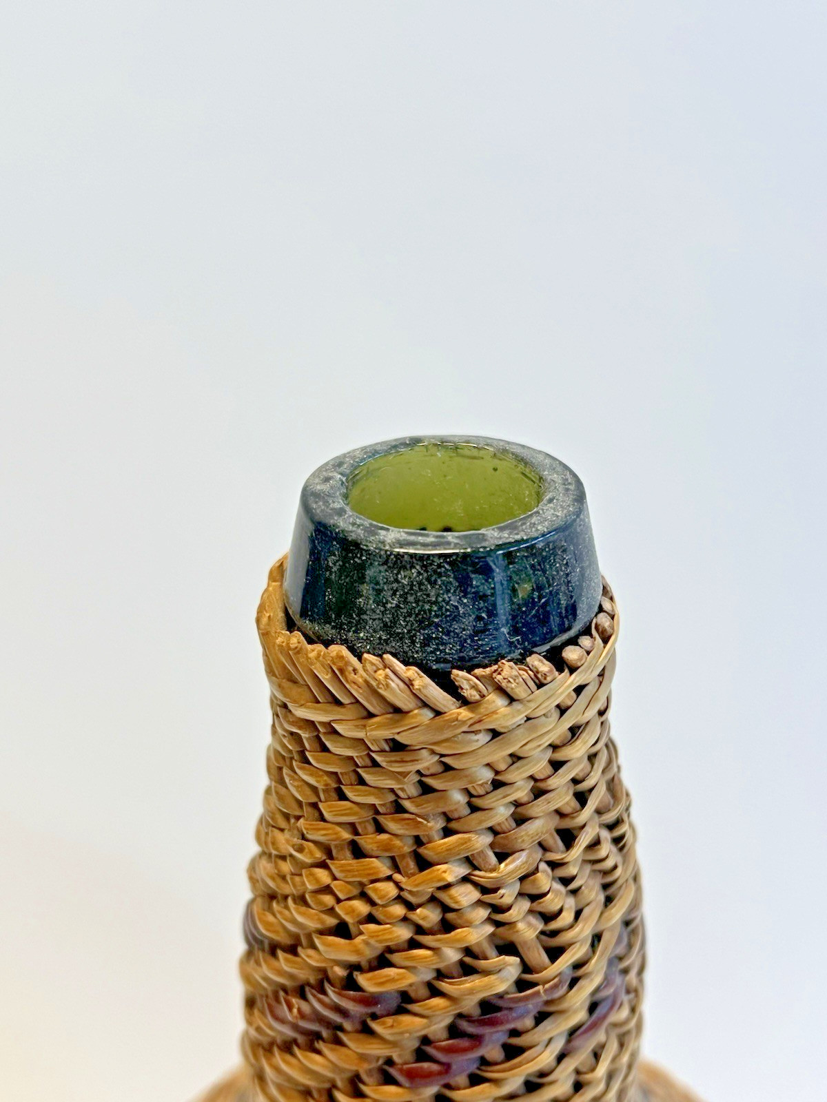 Antique Native American Indian Basket Woven Bottle; Early 1900's; Washoe Nevada