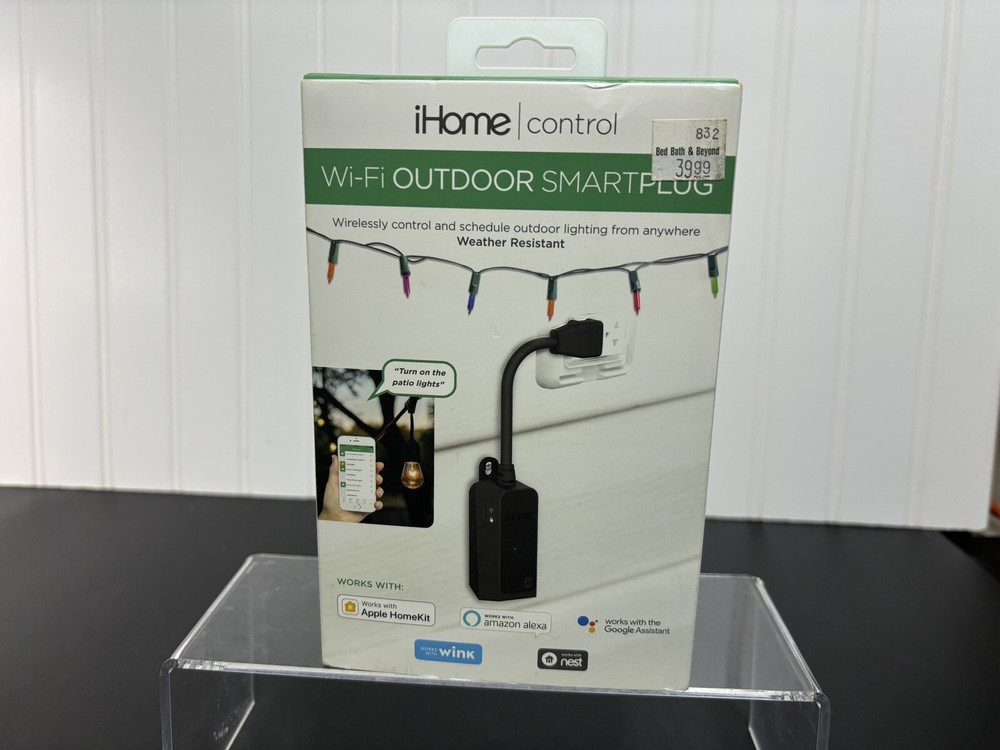 NEW iHome Control Wifi Smart Plug Wireless Uses Siri/Alexa/Google SEALED