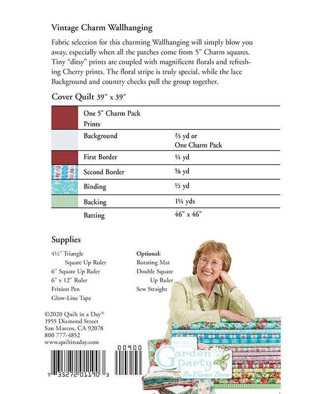 Vintage Charm Wallhanging Pattern by Eleanor Burns
