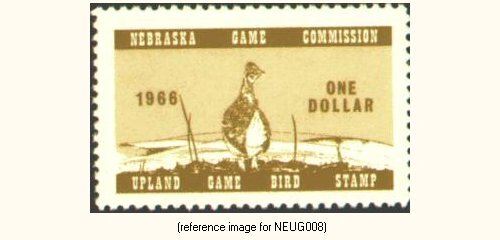 D2K Nebraska Upland Game 1966 $1.00