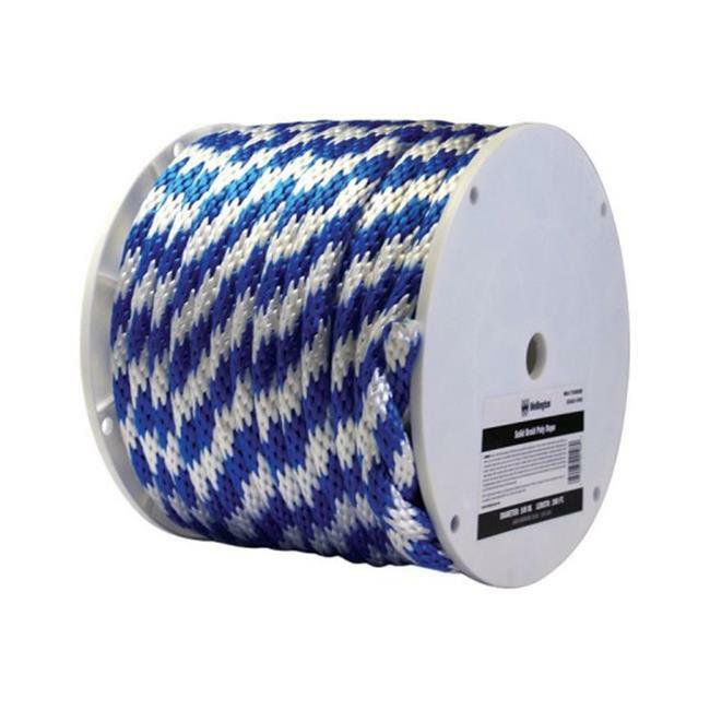Wellington P7240S0200S Solid Braid Poly Derby Rope 0.62 in. x 200 ft.