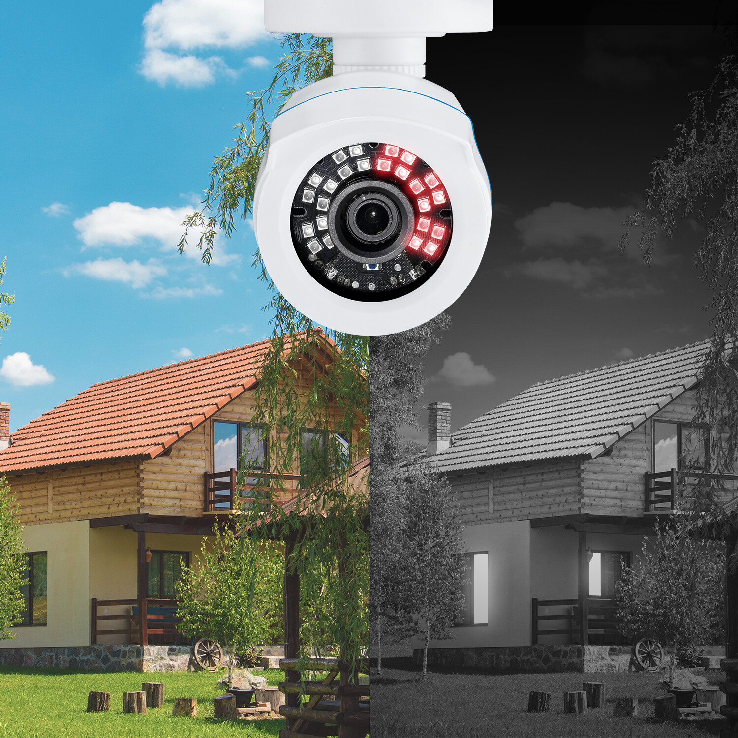 ZOSI H.265+8CH 5MP Lite DVR Security Camera System 1080P Home IR Night CCTV IP66