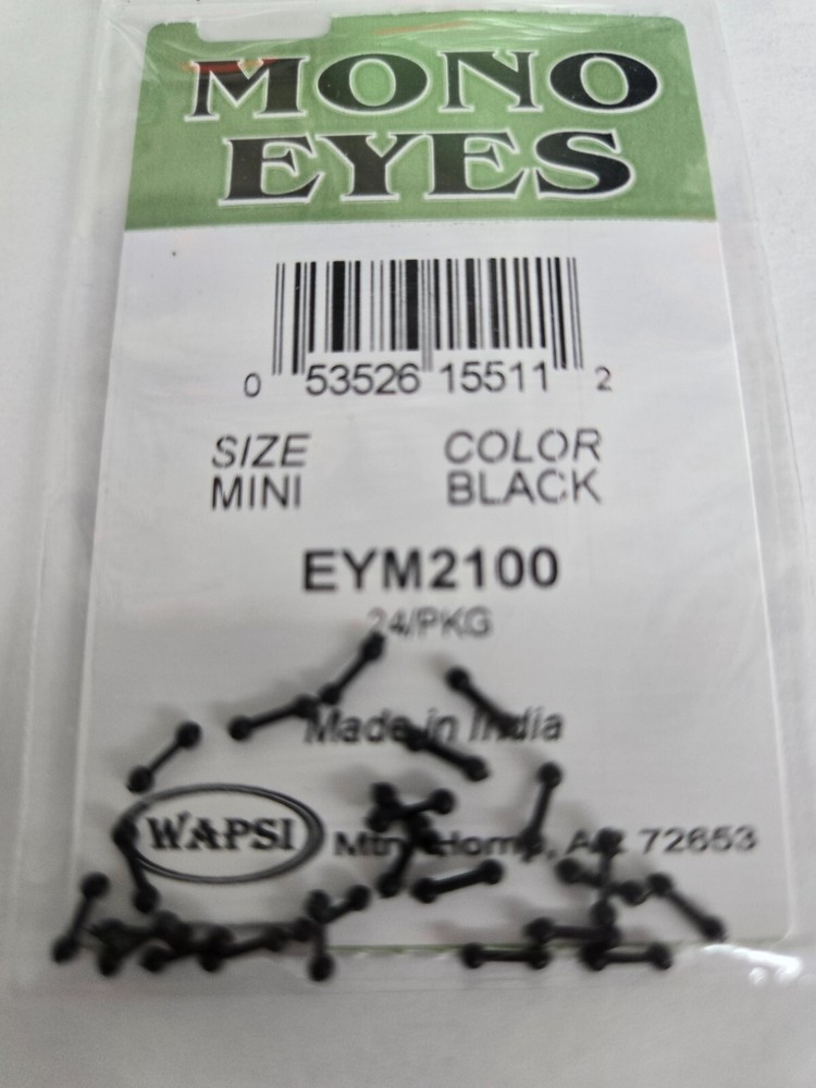 Mono Eyes  "   Black  "  Size: Mini   24 per pack