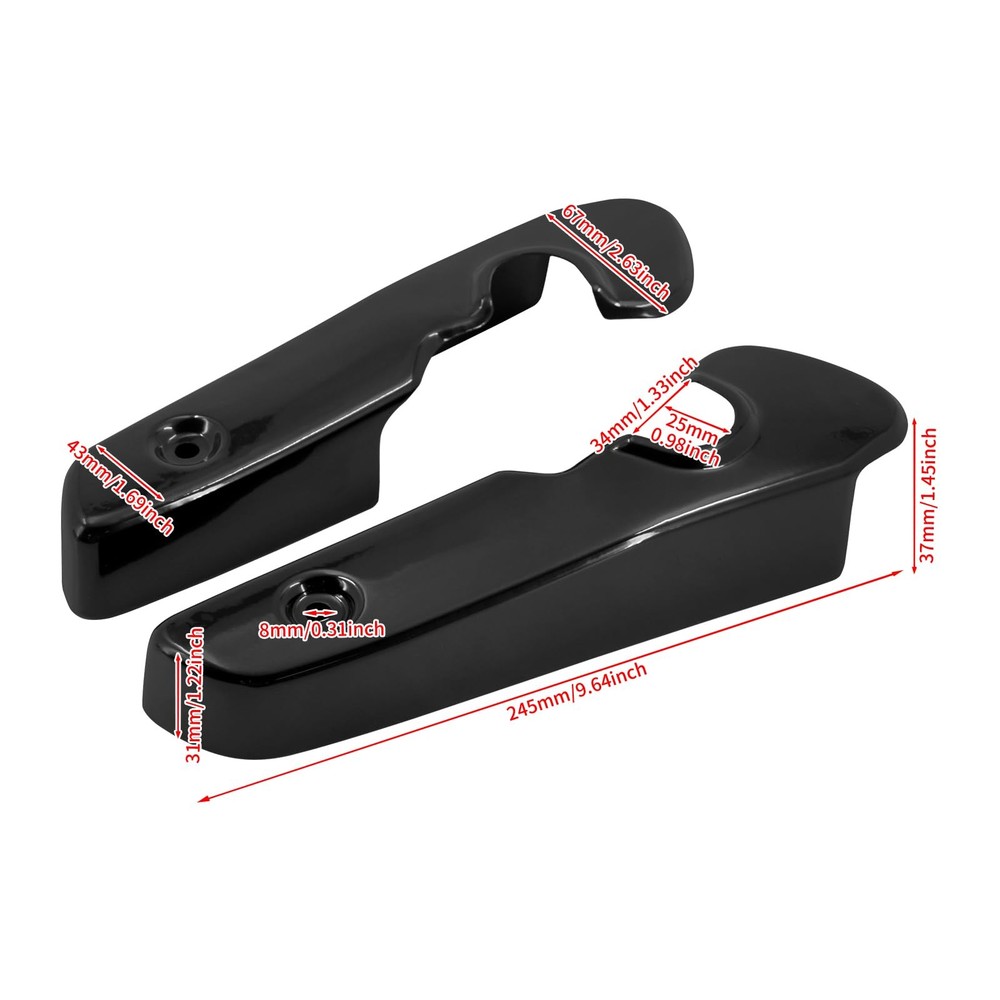 Gloss Black Mudguard Bracket for Motorcycle Rear Fender Struts