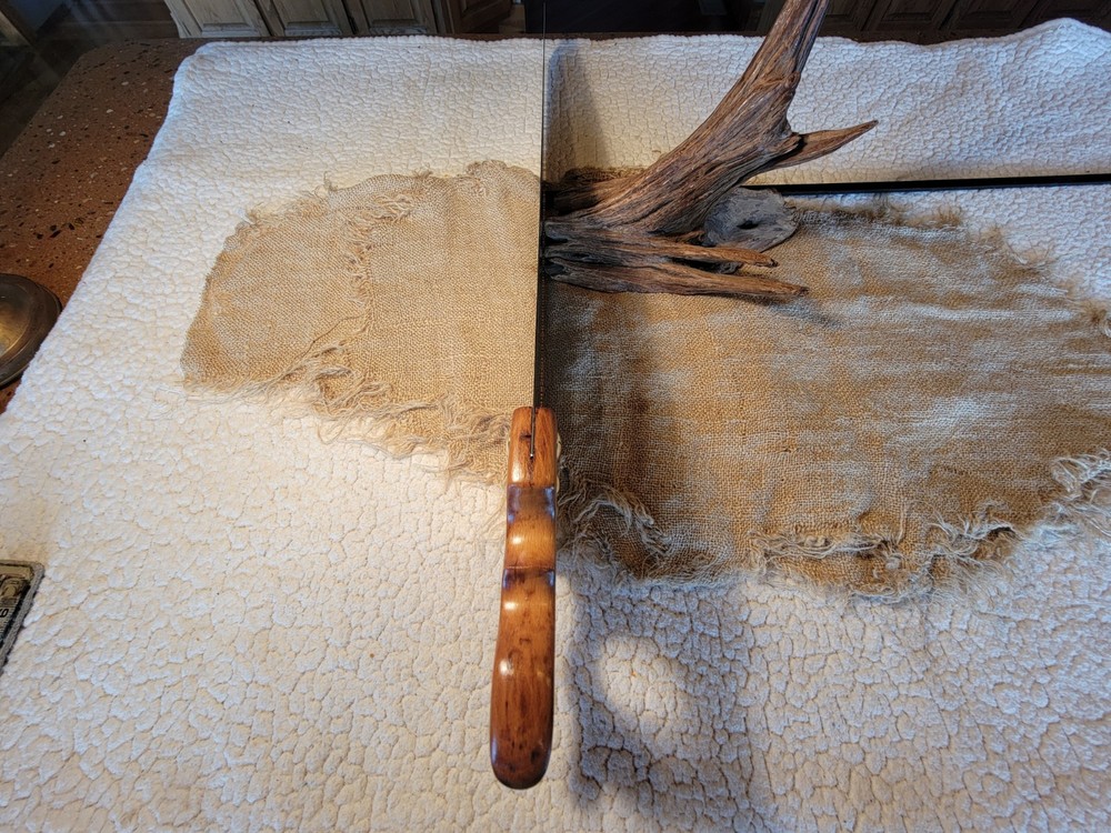 Antique Combination Hand Saw 26" 8 pt legible rule SHARP