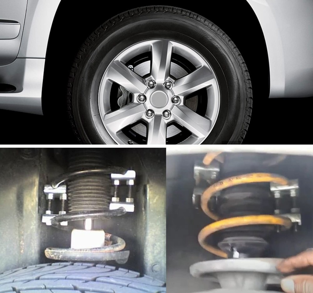 8 Pack Coil Spring Spacer,2 Way Adjustable Coil Spring Compressor Tool Keep S...