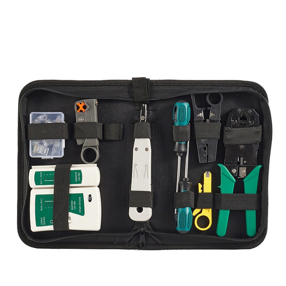 8pcs Network Cable Tester Kit Professional Wire Maintenance Tool For Computer