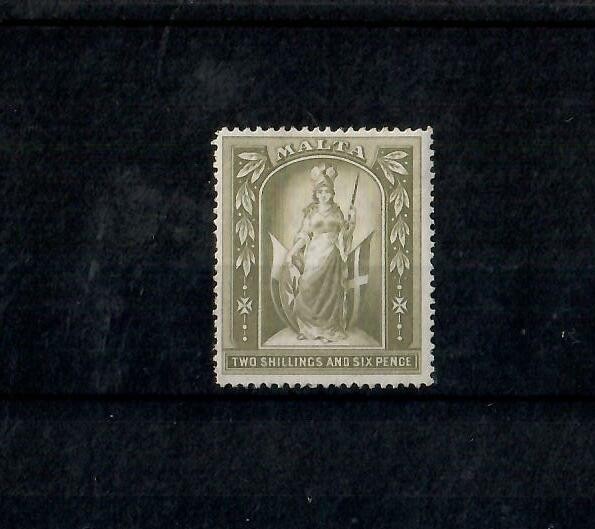 MALTA  1899 2/6d FRESH MLH