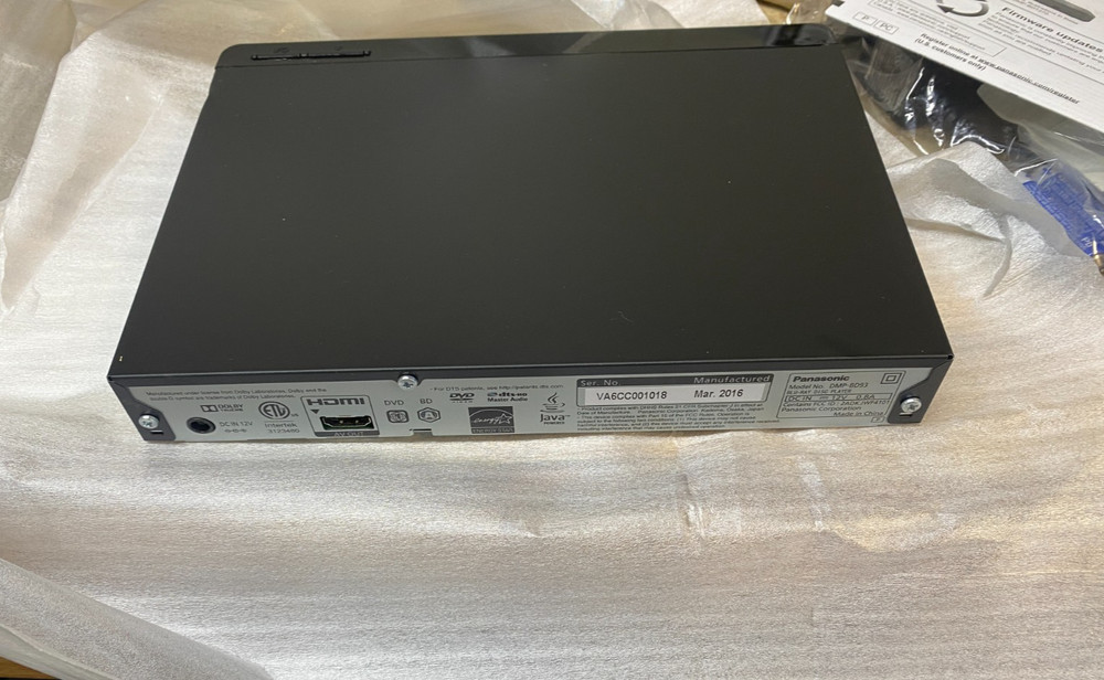 Panasonic DMP-BD93 Blu-Ray & DVD Player