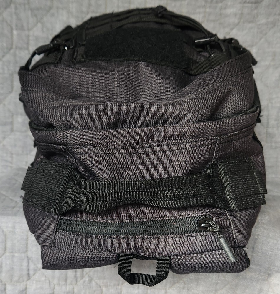EUC Samurai Tactical Day Pack Backpack in Black/Gray Heather