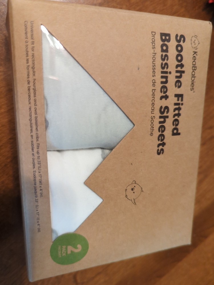 Keababies 2-Pack Soothe Fitted Bassinet Sheets